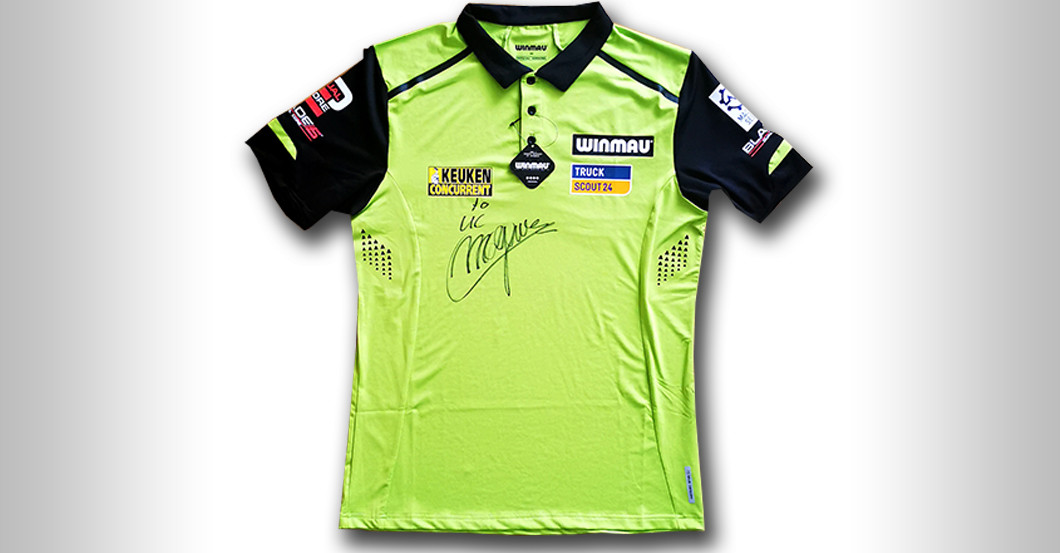 handicap Moet opgraven Darts Superstar Michael van Gerwen Signed his Shirt