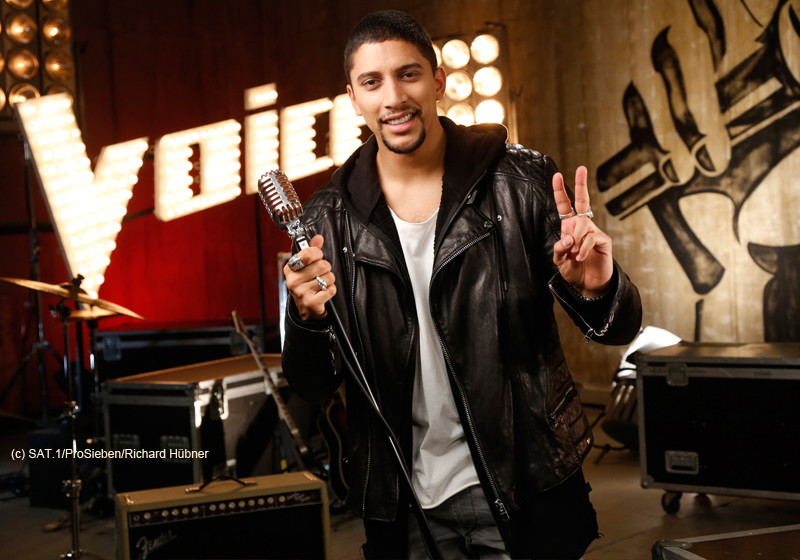 Andreas Bourani beim Finale von „The Voice of Germany“ treffen