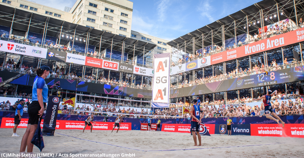 BeachvolleyballEvent in Wien als VIP erleben & Stars treffen