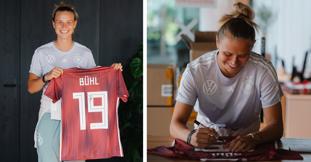 Signiertes DFB-Outfit von Klara Bühl