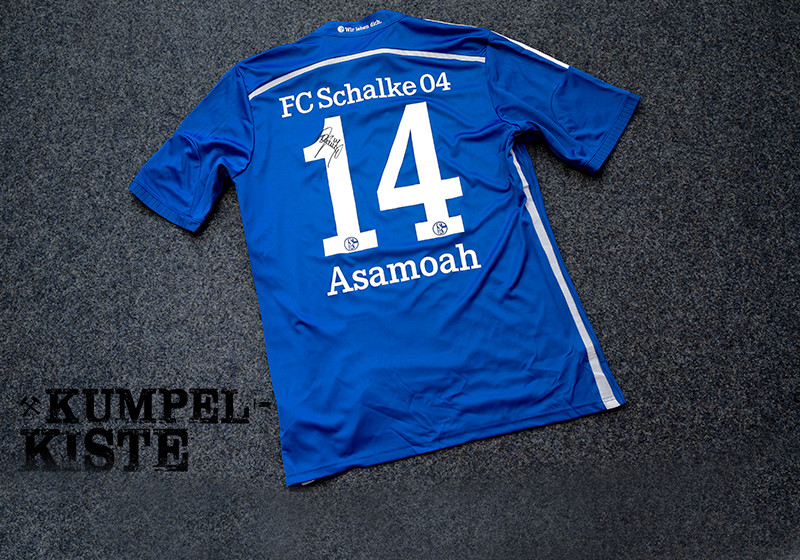 Maillot Domicile FC Schalke 04 2001/02 - Gerald Asamoah - Adidas - Taille L