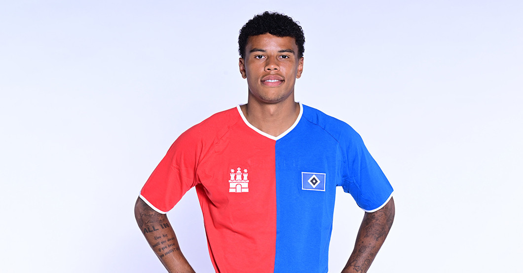 Ken Ransford Von HSV-Star Ransford Königsdörffer getragenes und signiertes Shirt