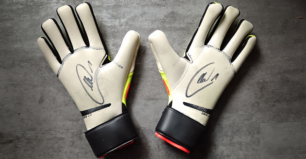 Manuel Neuer Donates his Matchworn Goalkeeper Gloves