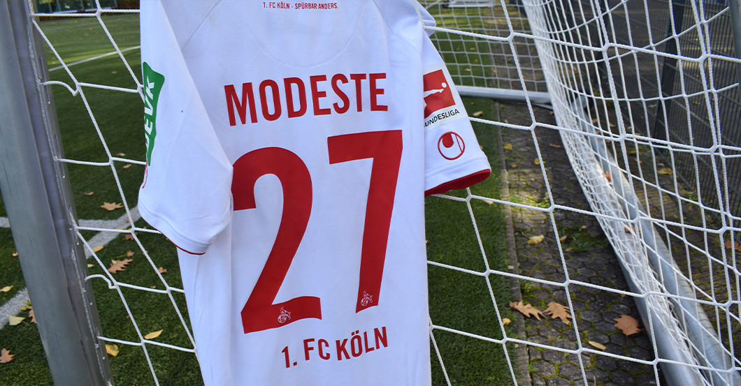 FC Köln 2019/20 wie beim Matchworn Trikot Anthony Modeste Player Flock Set 1 