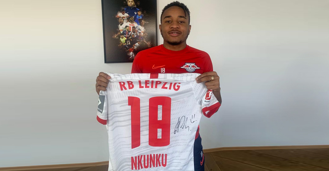 Away Soccer jersey Trikot Christopher Nkunku RB Leipzig Home 