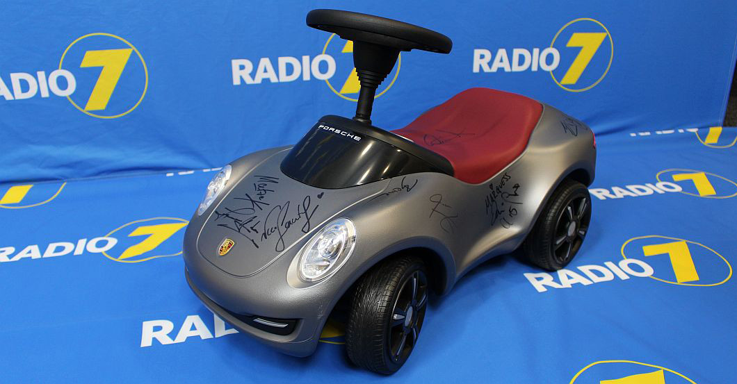 Porsche Bobby Car Signed by Numerous Stars