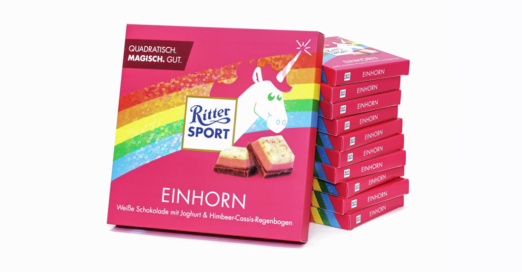 Letzte Chance auf die Ritter Sport Einhorn: 500g-Jumbo-Tafel