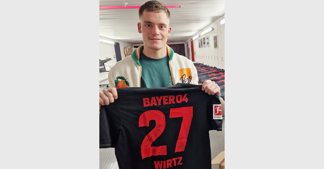 Leverkusen Star Florian Wirtz Donates a Signed Jersey