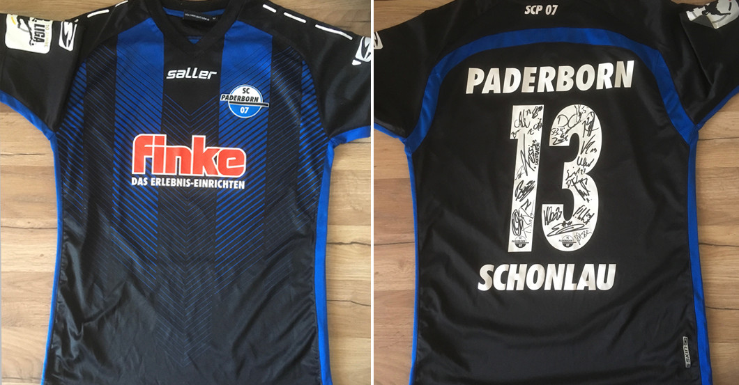 Saller Fußball SC Paderborn 07 SCP Herren Kinder Home Heim Trikot 2019 2020 