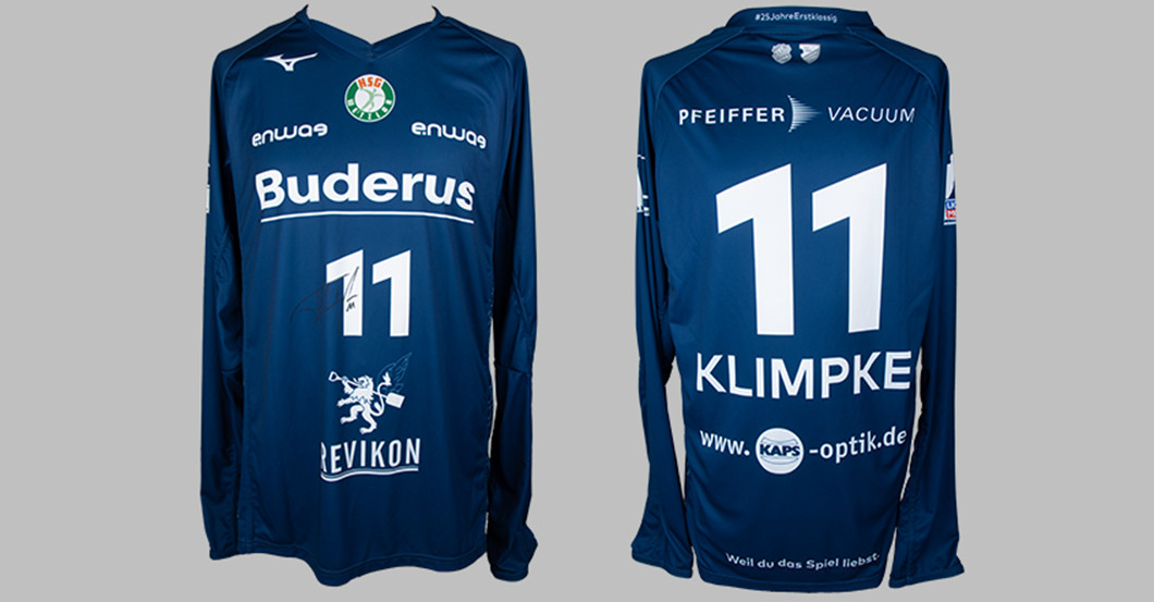HandballTorhütertalent Till Klimpke signiert BundesligaTrikot