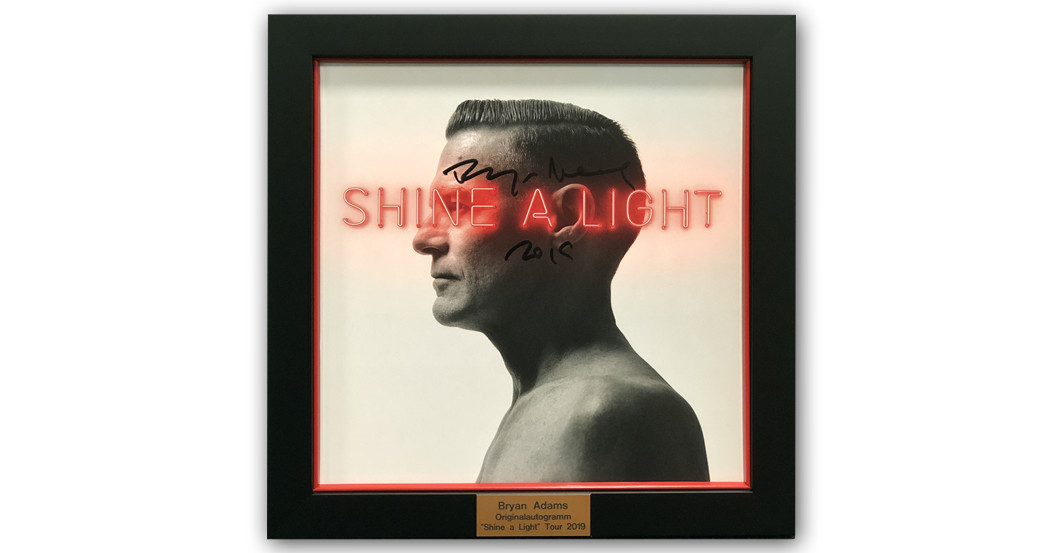 World Star Bryan Adams Signed Album "Shine a Light"